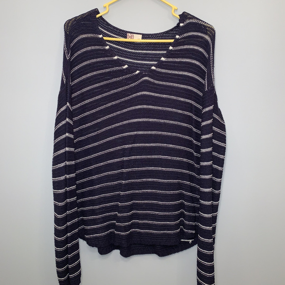 Striped Lounge Sweater - Picture 1 of 3